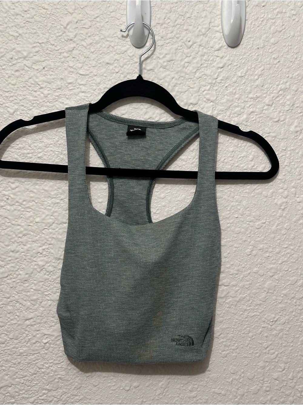 The North Face Ribbed Grey Racerback Sports Bra